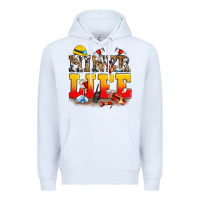White miner life Premium Hoodie - Zillion Design Studio
