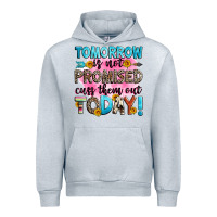 Heather Grey tomorrow is not promised cuss them out today! Urban Hoodie - Zillion Design Studio