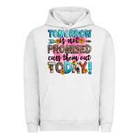 Pigment Lunar Rock tomorrow is not promised cuss them out today! Urban Hoodie - Zillion Design Studio