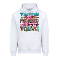 White tomorrow is not promised cuss them out today! Urban Hoodie - Zillion Design Studio