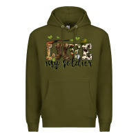 Army Green love my soldier Premium Hoodie - Zillion Design Studio