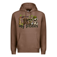 Chestnut love my soldier Premium Hoodie - Zillion Design Studio