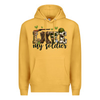 Mustard love my soldier Premium Hoodie - Zillion Design Studio