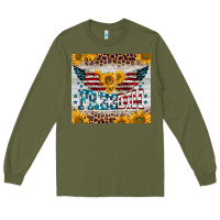 Army Green freedom 4th of july Long Sleeve Tee - BarkalooDesign
