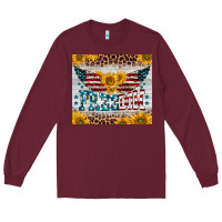Burgundy freedom 4th of july Long Sleeve Tee - BarkalooDesign