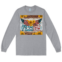 Heather Grey freedom 4th of july Long Sleeve Tee - BarkalooDesign