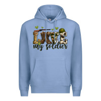 Colony Blue love my soldier Premium Hoodie - Zillion Design Studio