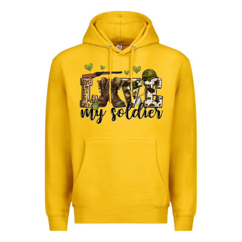Love My Soldier Premium Hoodie by Zillion Design Studio | Teevron