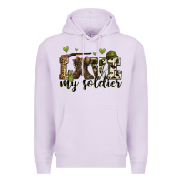 Lilac love my soldier Premium Hoodie - Zillion Design Studio