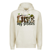 Oatmeal Heather love my soldier Premium Hoodie - Zillion Design Studio