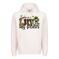 Pale Pink love my soldier Premium Hoodie - Zillion Design Studio