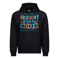 Black today's attitude brought to you by coffee and sarc Urban Hoodie - Zillion Design Studio