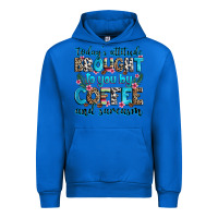 Cobalt today's attitude brought to you by coffee and sarc Urban Hoodie - Zillion Design Studio