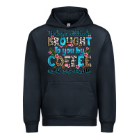 Navy today's attitude brought to you by coffee and sarc Urban Hoodie - Zillion Design Studio