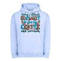 Pigment Grape Ice today's attitude brought to you by coffee and sarc Urban Hoodie - Zillion Design Studio