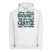 Pigment Lunar Rock today's attitude brought to you by coffee and sarc Urban Hoodie - Zillion Design Studio