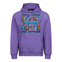Tulip today's attitude brought to you by coffee and sarc Urban Hoodie - Zillion Design Studio