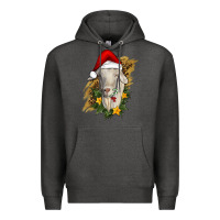 Charcoal Heather christmas goat Premium Hoodie - RanaPortraitStore
