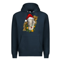 Navy christmas goat Premium Hoodie - RanaPortraitStore