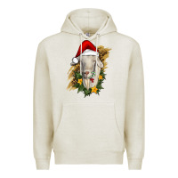 Oatmeal Heather christmas goat Premium Hoodie - RanaPortraitStore