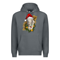 Rock christmas goat Premium Hoodie - RanaPortraitStore