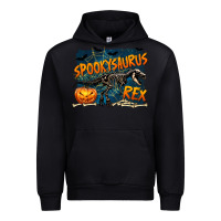 Black Spooky Saurus Rex Urban Hoodie - texasbilliewilder