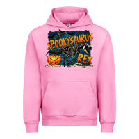 Fuchsia Pink Spooky Saurus Rex Urban Hoodie - texasbilliewilder