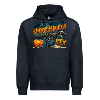 Navy Spooky Saurus Rex Urban Hoodie - texasbilliewilder