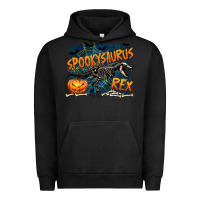 Pigment Black Spooky Saurus Rex Urban Hoodie - texasbilliewilder