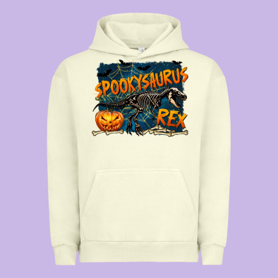 Spooky Saurus Rex Urban Hoodie Designed By Texasbilliewilder