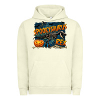 Pigment Pistachio Spooky Saurus Rex Urban Hoodie - texasbilliewilder