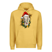 Antique Gold christmas goat Premium Hoodie - RanaPortraitStore