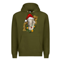 Army Green christmas goat Premium Hoodie - RanaPortraitStore