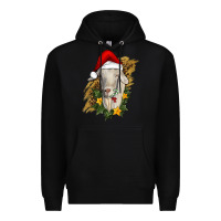 Black christmas goat Premium Hoodie - RanaPortraitStore