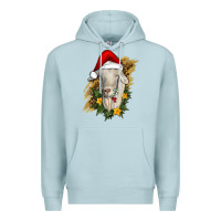 Blue Mist christmas goat Premium Hoodie - RanaPortraitStore