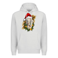 Dove Grey christmas goat Premium Hoodie - RanaPortraitStore