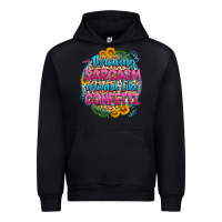 Black throwing sarcasm around like confetti Urban Hoodie - Zillion Design Studio