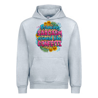 Heather Grey throwing sarcasm around like confetti Urban Hoodie - Zillion Design Studio