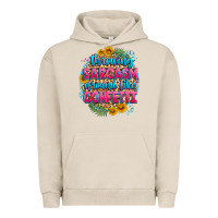 Pigment French Oak throwing sarcasm around like confetti Urban Hoodie - Zillion Design Studio