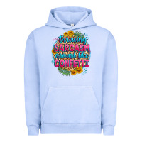 Pigment Grape Ice throwing sarcasm around like confetti Urban Hoodie - Zillion Design Studio