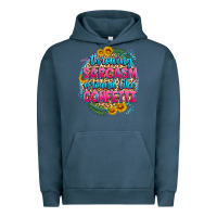 Pigment Midnight Navy throwing sarcasm around like confetti Urban Hoodie - Zillion Design Studio