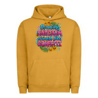 Pigment Peanut Butter throwing sarcasm around like confetti Urban Hoodie - Zillion Design Studio