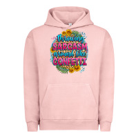 Pigment Salmon throwing sarcasm around like confetti Urban Hoodie - Zillion Design Studio