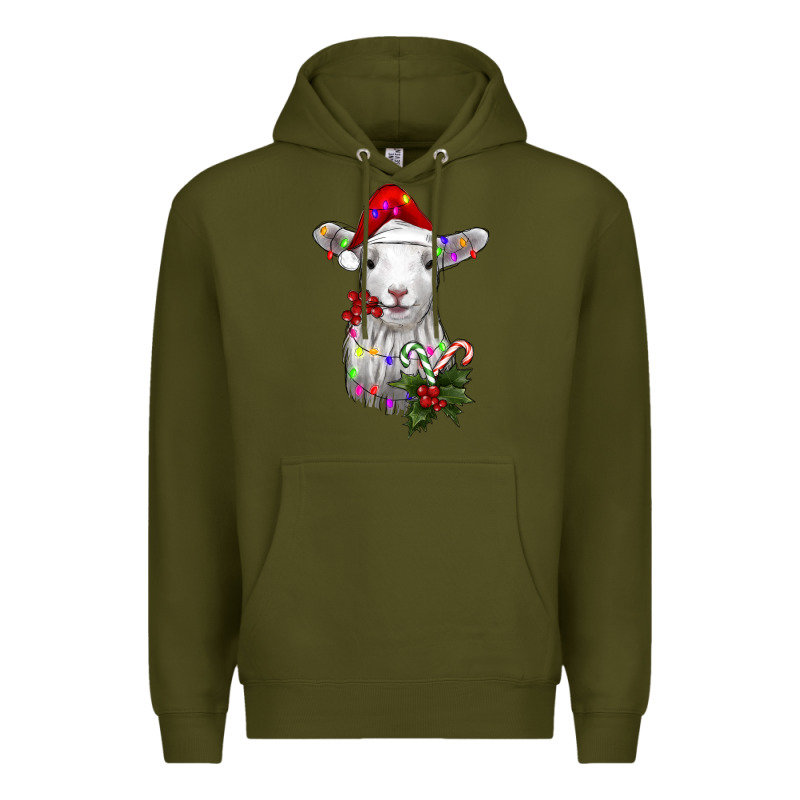 Christmas Baby Sheep Premium Hoodie by RanaPortraitStore | Teevron