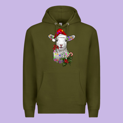 Christmas Baby Sheep Premium Hoodie Designed By Ranaportraitstore