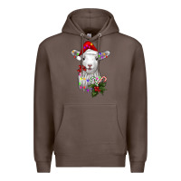 Coffee christmas baby sheep Premium Hoodie - RanaPortraitStore