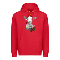 Red christmas baby sheep Premium Hoodie - RanaPortraitStore