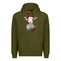 Army Green christmas baby sheep Premium Hoodie - RanaPortraitStore