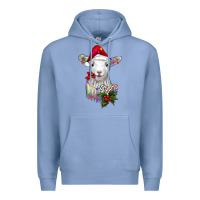 Colony Blue christmas baby sheep Premium Hoodie - RanaPortraitStore