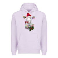 Lilac christmas baby sheep Premium Hoodie - RanaPortraitStore